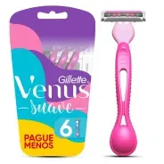 Aparelho de Depilação Gillette Venus Suave 6 Unidades