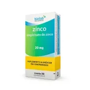 Zinco 20mg – 30 Comprimidos Biolab