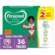 Fralda Descartável Personal Total Protect Pants Mega XXG LV36PG34