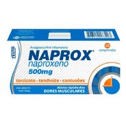 Naprox Naproxeno 500mg 10 comprimidos