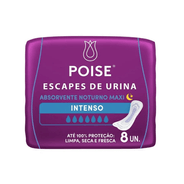Absorvente Poise Escape de Urina Maxi 8 un – Proteção Intensa