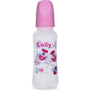 Mamadeira Lolly Zoo Bico Silicone Rosa 240 ml