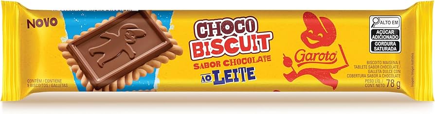 Biscoito Garoto Choco Biscuit Ao Leite 78 g – Chocolate