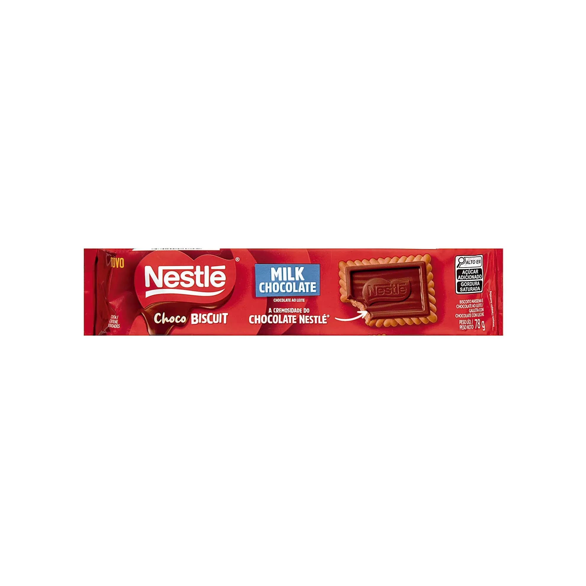 Biscoito Nestlé Choco Biscuit Ao Leite 78g – Delicioso