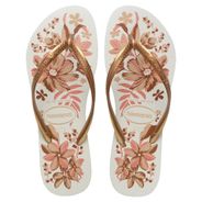 Sandália Havaianas Slim Organic Branco/Dourado 35/36