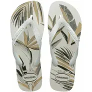 Sandália Havaianas Aloha Branco/Verde Olive 41/42