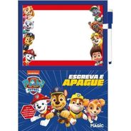 Livro Patrulha Canina Escreva e Apague Magic Kids