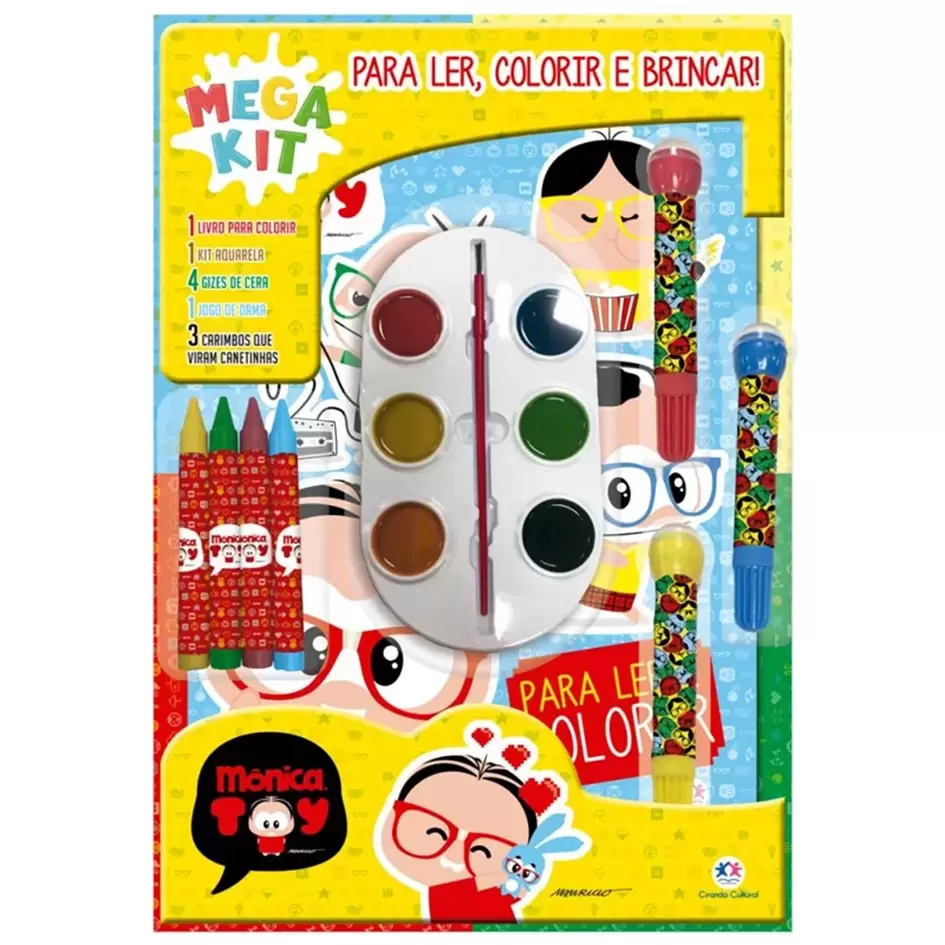 Mega Kit Turma da Mônica: Ler, Colorir e Brincar