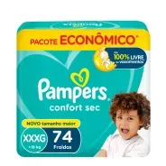 Fralda Descartável  Pampers Confort Sec XXXG 74 unidades