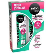 Kit Salon Line, Shampoo e Condicionador, SOS Bomba, Antiqueda