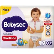 Fralda Descartável  Babysec Galinha Pintadinha Mega Short XG – 22 Unidades