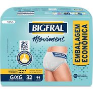 Fralda Geriátrica Bigfral Moviment G/XG 32 Unidades