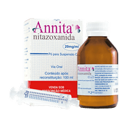 Annita Nitazoxanida 20mg/ml Pó para Suspensão Oral 100ml