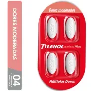 Tylenol DC Paracetamol 500mg Múltiplas Dores 4 Comprimidos