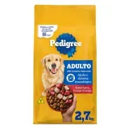 Ração Pedigree Carne Frango e Cereais Cães Adultos Raças Médias e Grandes 2,7 kg